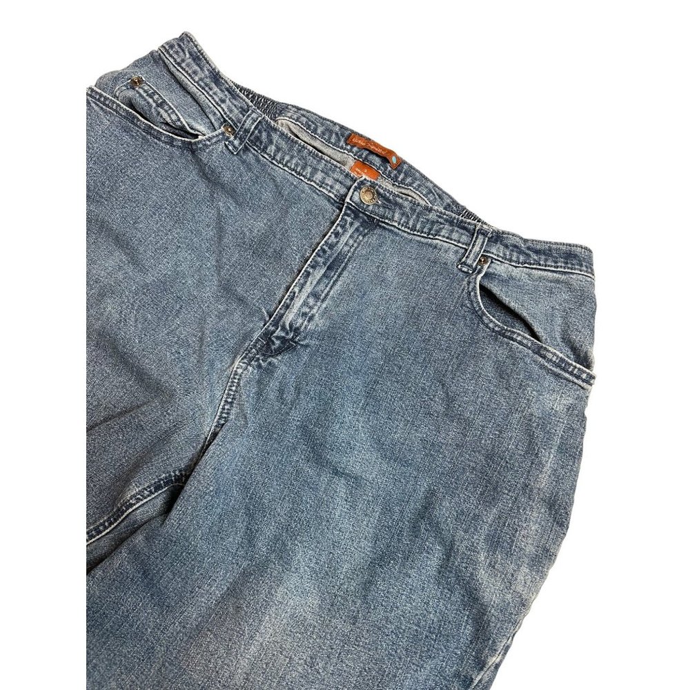 Liz and me Signature Blue Jeans‎ Size 3 (fits like 16W) Cropped Curvy Plus
